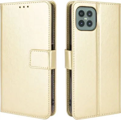 Produktbild von König Design Hülle kompatibel mit Cubot C30 Kunstleder Handyhülle - Handy Case Gold
