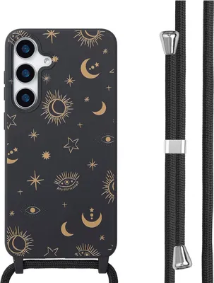 Zdjęcie produktu dla imoshion Silikonowe etui ze sznurkiem do Samsung Galaxy S25 Plus - Sky Black