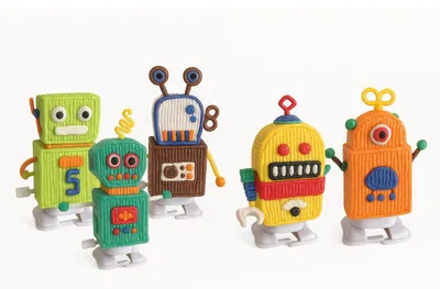 Zdjęcie produktu dla Szablony do rysowania robotów 3D – zestaw do rękodzieła dla dzieci