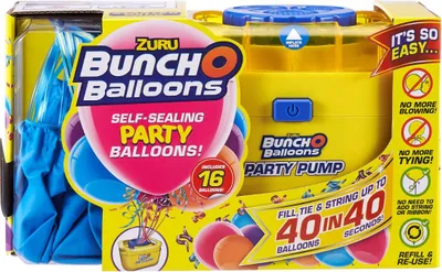 Produktbild von Bunch O Balloons Kit - 16 blaue Ballons mit Pomp