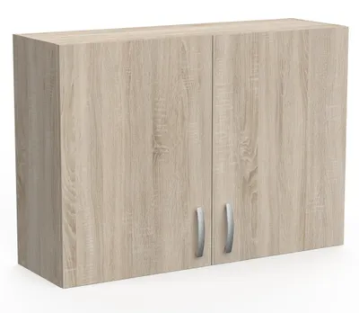 Image de Wandhängeschrank >Paprika< in SONOMA EICHE/BETON - 100x70x30cm (BxHxT)