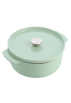 Produktbild von KitchenAid CC007434-001, 5,2 l, Grün, Eisenguss, Keramik, Elektro, Gas, Halogen, Induktion, Versiegelte Platte, Grün, Eisenguss