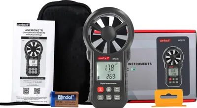 Produktbild von Anemometer, Windmesser, Windtemperaturmessung, Luftgeschwindigkeitsmessung, Bluetooth-App