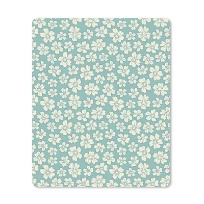 Produktbild von MuchoWow® Mauspad Mousepad Blumen - Weiß - Vintage - Muster 19x23 cm - Mousepads - Maus Mat - Pad - Mausunterlage - Mauspads - Spielen