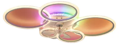 Obrázok produktu pre Stropný ventilátor, RGB osvetlenie, diaľkové ovládanie, 40 W