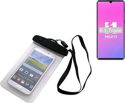 Produktbild von K-S-Trade Schutz Hülle Handy Hülle Kompatibel mit Xiaomi Mi Note 10 Lite Beach Bag wasserdicht 16cm x 10cm Schutzhülle Staub Sand Flachwasser