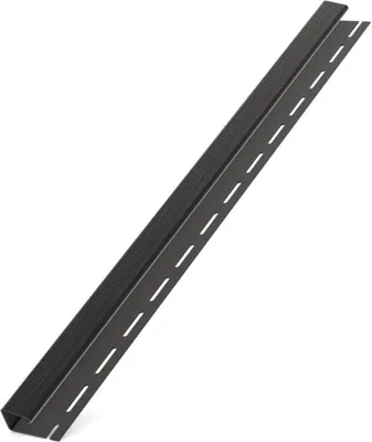 Zdjęcie produktu dla Profil plastikowy BRYZA "J", długość 3M, czarny RAL 9005