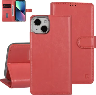 Produktbild von UNIQ Accessory iPhone 13 & 14 Booktype Case - Card holder for 3 cards - Magnetic closure - Pink