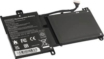 Produktbild von Akku passend für HP Pavilion X360 11-K, Li-Polymer, 7,6V, 4200mAh, 32Wh, schwarz