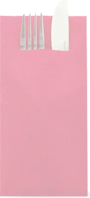 Produktbild von Sovie HORECA Besteckserviette Rosa aus Linclass® Airlaid 40 x 40 cm, 1/8 Falz, 75 Stück