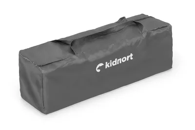 Obrázok produktu pre Cestovná postieľka Kidnort Ihålig svetlo sivá