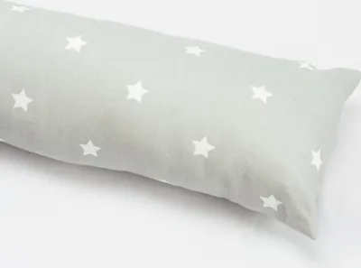 Produktbild von SCHÖNER LEBEN. Zugluftstopper mit Sternen grau verschiedene Größen Auswahl 110cm Länge