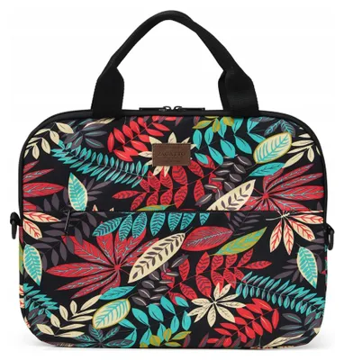 Zdjęcie produktu dla Damska Torba na laptopa 15,6" lekka w kwiaty pokrowiec na laptopa ZAGATTO