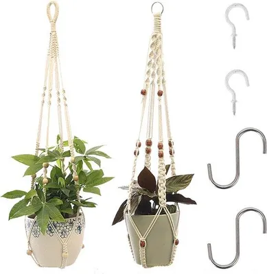Produktbild von Famanu Blumenhänger 2 Stück - Kordel, 90 cm