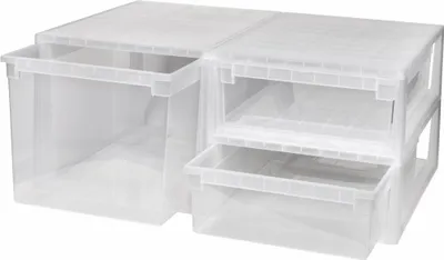 Produktbild von Set: 2 x Schubladenboxen 52 Größe XL + 1 x Größe XXL mit 50 (XXL) Liter