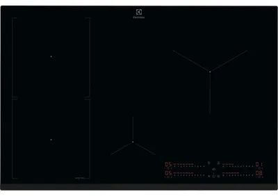 Produktbild von Electrolux EIS82453, Schwarz, Integriert, 80 cm, Zonen-Induktionskochfeld, Glaskeramik, 4 Zone(n)