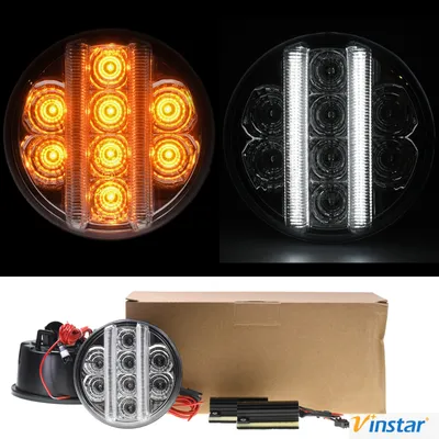 Produktbild von 2x Vinstar LED Front Blinker Standlicht kompatibel mit Jeep Wrangler JK 2007-2015