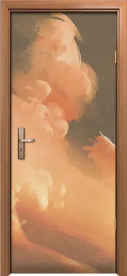 Produktbild von Türposter 80x200 cm Türaufkleber Türtapete Türfolie Klebefolie Vogel Wolke im Sonnenuntergang