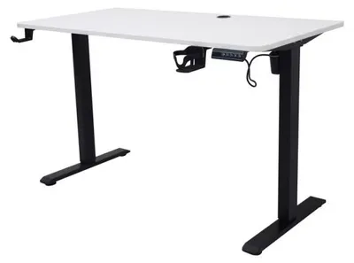 Image de KIK KX2640, bureau électrique réglable en hauteur, dimensions 120 x 60 cm, couleur blanche