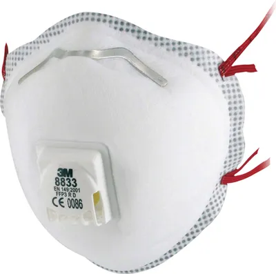 Image de 3M Atemschutzmaske 8833 SA FFP3/V NRD m.Ausatemventil 10St./KT 3M