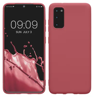 Produktbild von kwmobile Handyhülle für Samsung Galaxy S20 Hülle - TPU Case - Kabelloses Laden - Schutzhülle Cover in Dark Rose