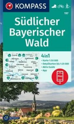 Produktbild von KOMPASS Wanderkarte 197 Südlicher Bayerischer Wald 1:50.000