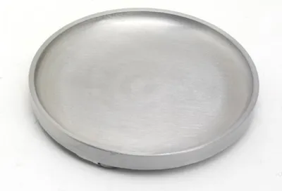 Produktbild von Kerzenteller, Dekoteller Alu Silber matt satiniert Ø 12 cm ideal für Kerzen, Taufkerzen, Hochzeitskerzen