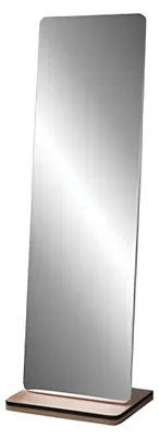 Obrázek produktu pro Minimalistické stojací zrcadlo se stylovým podstavcem a čistými tvary
