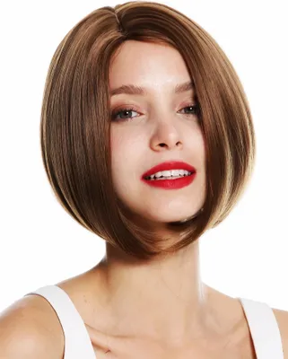 Produktbild von WIG ME UP Perücke kurz Longbob Scheitel Braun VK-54-12