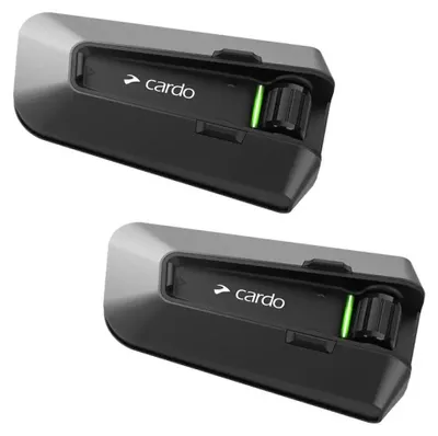 Zdjęcie produktu dla Cardo PT200101, 2 kanały, 1600 m, -20–55 °C, czarny, CE, IC/FCC, SIG, BT, TELEC, UKCA, 13 godz.