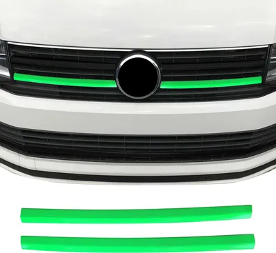 Productafbeelding van OMAC sierlijsten voor de radiatorgrill, radiatorgrill-lijsten, artikelnummer 7550081LG, voorzijde, voor VW Multivan VI (SGF, SGM, SGN), 510mm, 60mm, 30mm, chroomstaal