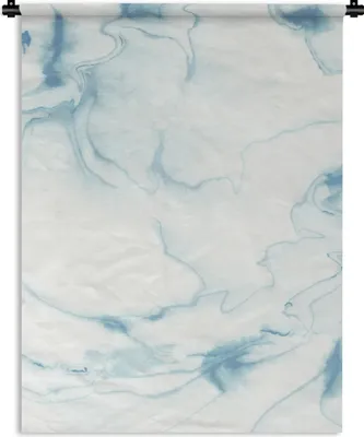 Produktbild von MuchoWow® Wandteppich Wandbehang Marmor - Blau - Linie 120x160 cm Tapisserie Dekoration Wandtuch - Wohnzimmer - Moderne