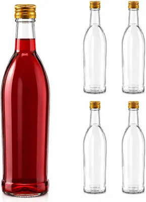 Produktbild von Glasflasche 500 ml mit Schraubverschluss – Ideal für Likör, Saft, Öl & Essig