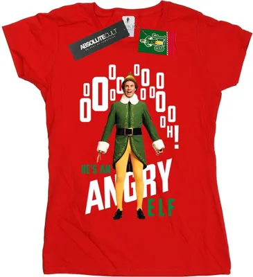 Produktbild von Elf - "Angry Elf" T-Shirt für Damen BI18977 (M) (Rot)