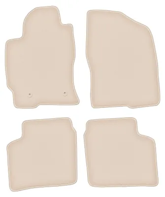 Produktbild von DURBAN Beige Velours-Fußmatten-Set für Toyota Prius II Schrägheck (2003-2010)