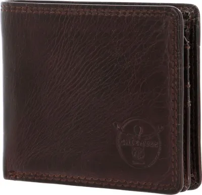 Image de CHIEMSEE Cuir porte-monnaie Leather Wallet Brown marron foncé