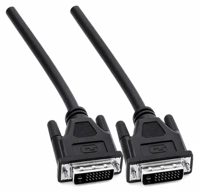 Imagen del producto de Cable de conexión DVI-D para monitor, 3 metros, color
