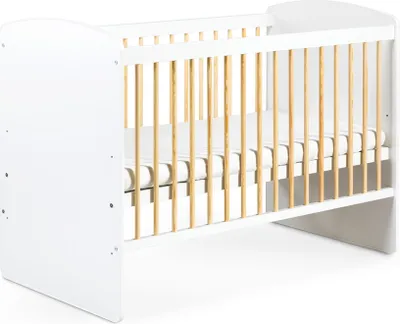 Produktbild von Kinderbett 60x120 BETSY 2 - weiß / Kiefer