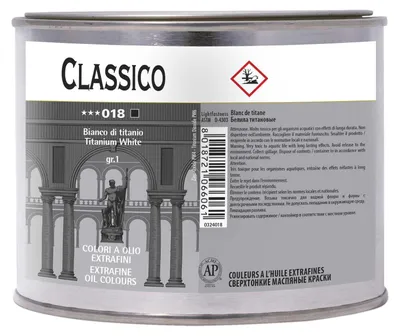 Produktbild von MAIMERI Classico Ölfarbe 500 ml | Farbtöne - Titanweiß
