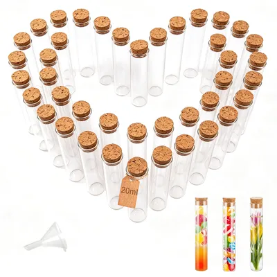 Immagine prodotto di Set di 40 provette da 20 ml con tappi in sughero