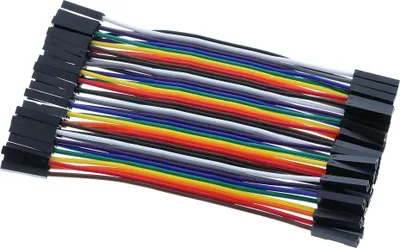 Produktbild von 40 Stück Breadboardkabel weiblich/weiblich (10cm)