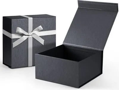 Produktbild von Switory Geschenkbox Süßigkeiten Karton, Geschenkboxen für Weihnachten, (5 St), für Schmuck Einladung Geschenk Party Fest, schwarz, 20x20x10cm
