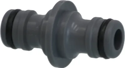 Produktbild von PVC-U Hydro-Fit 2-Wege-Schlauchklupplung, Klickstecker, Grau
