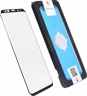 Produktbild von Force Glass, Glas-Folie 3D Ölabweisend Samsung Galaxy S9 Plus, Schwarz transparent