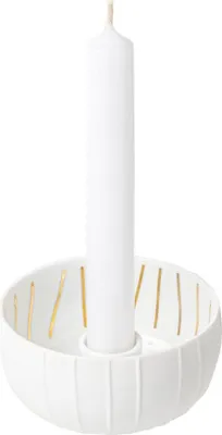 Zdjęcie produktu dla Räder Kerzenschälchen Streifen D.9,4cm, H.5cm