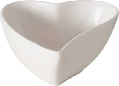 Image de Bol en forme de cœur LINORA, blanc