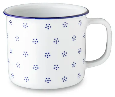 Produktbild von Großer Zinnbecher, Porzellan, 750 ml, blau Valbella, G. Benedikt