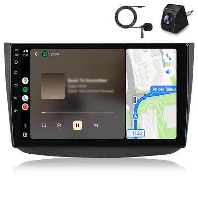 Immagine prodotto di Autoradio 2+64GB con telecamera e microfono, compatibile con Mercedes-Benz Viano Vito W639 dal 2010 al 2015, con funzionalità Carplay, Android Auto, navigatore GPS, Wi-Fi, Bluetooth, DAB+, RDS e controllo del volante, display da 9 pollici
