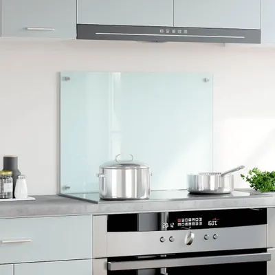 Produktbild von vidaXL Küchenrückwand Milchweiß 70x50 cm Hartglas