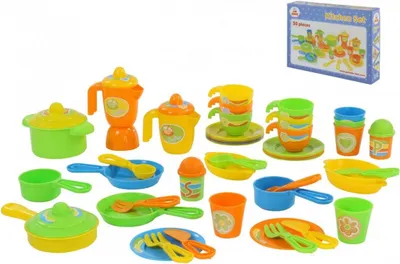 Produktbild von Polesie 76410 50-teiliges Kochgeschirrset in einer Box